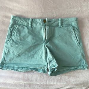 American eagle turquoise midi shorts size 10